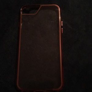 Clear IPhone 6 Case with Rose Gold Rim